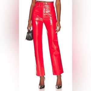 NWT RECYCLED LEATHER 90'S PINCH WAIST